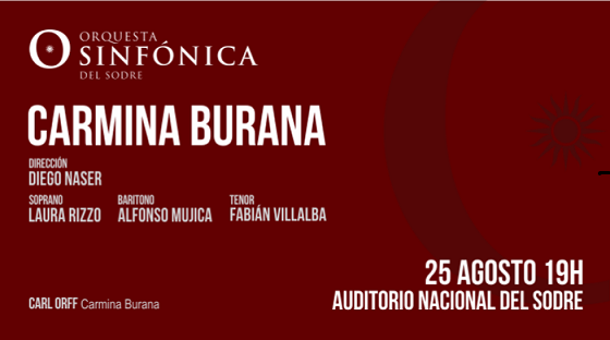 Portada de OSSODRE &#8211; CORO NACIONAL DEL SODRE
Carmina  Burana